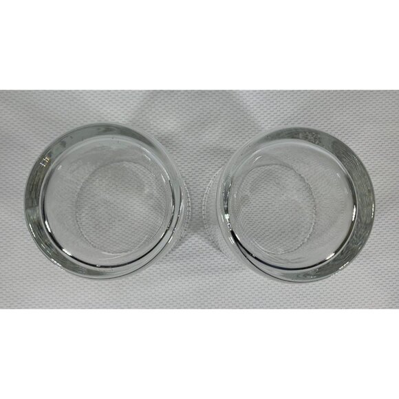 BLACK VELVET Canadian Whisky On The Rocks Glasses White Bear Clear Set of 2 - Picture 4 of 14